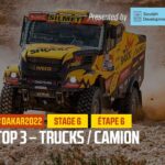 Trucks Top 3 presented by Soudah Development – Stage 6 – #Dakar2022